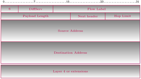 Format d'un datagramme IPv6